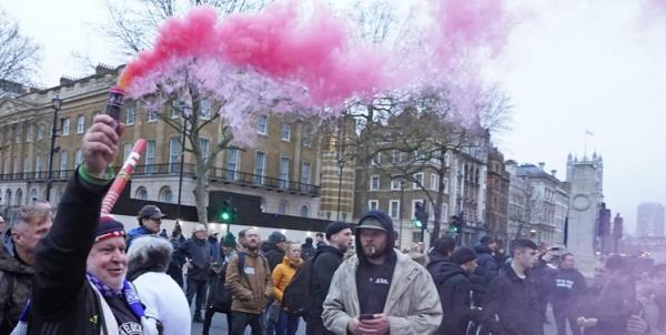 درگیری پلیس لندن با معترضان به محدودیت های کرونایی